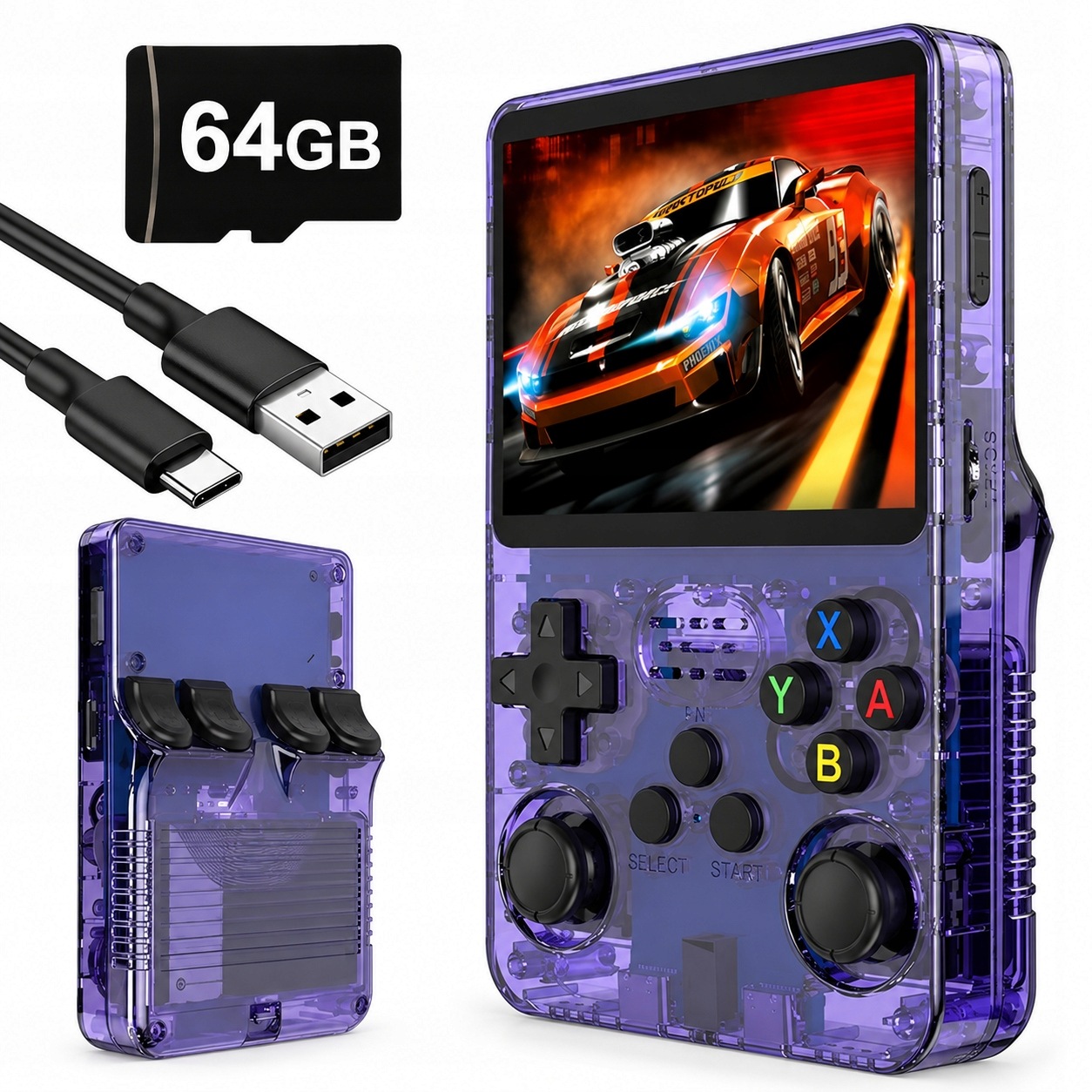 R36S Retro Herní Konzole 21 000 Vybraných Klasických A Skvělých Her