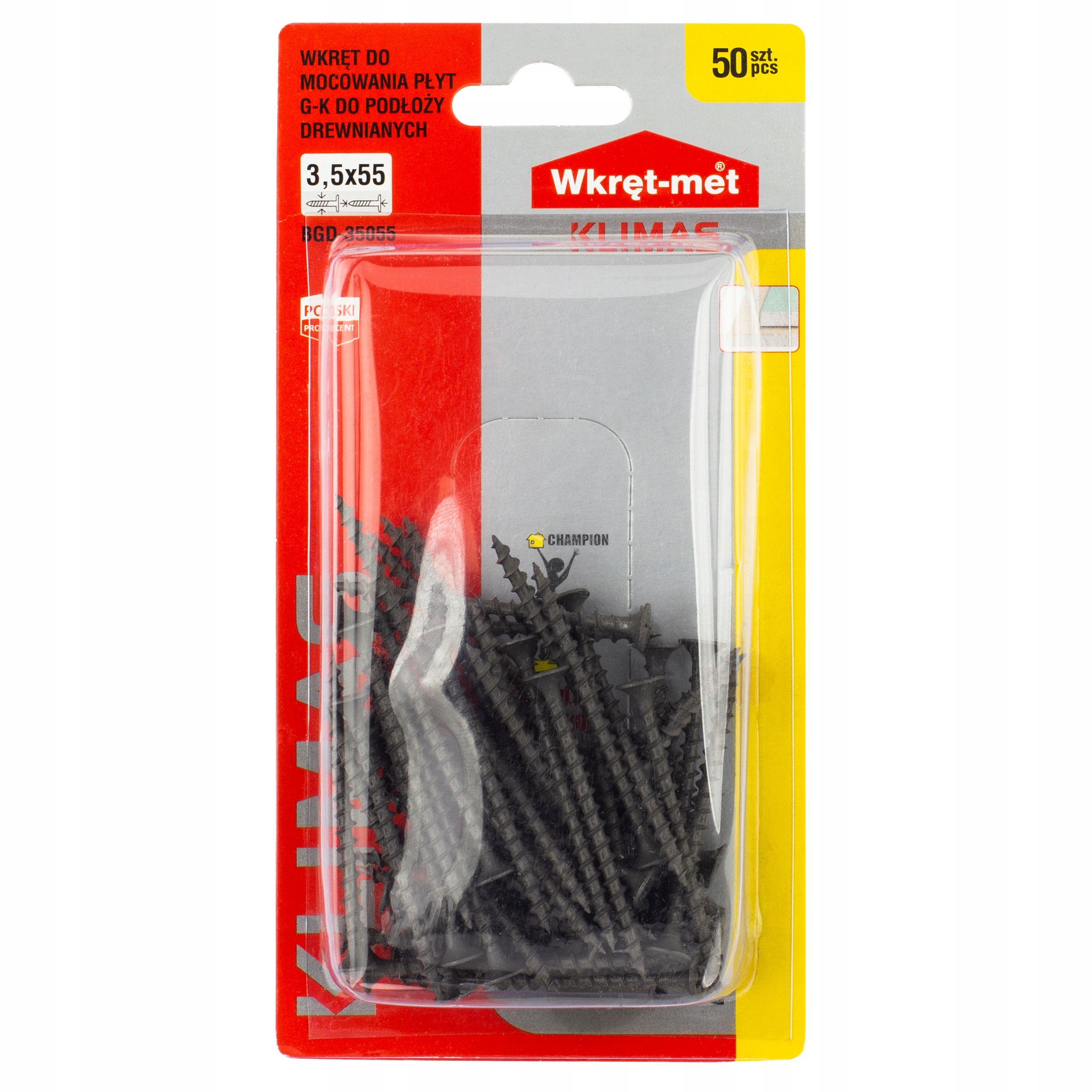 

Wkręty Do Płyt Karton Gips Drewno 3,5x55 50sztuk