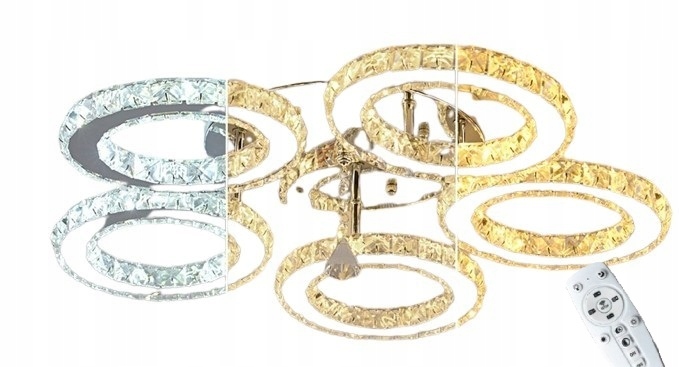 Led stropná lampa Galaxy 5 Diaľkový Ovládač Tri variabilné farby, stmievanie 45 W