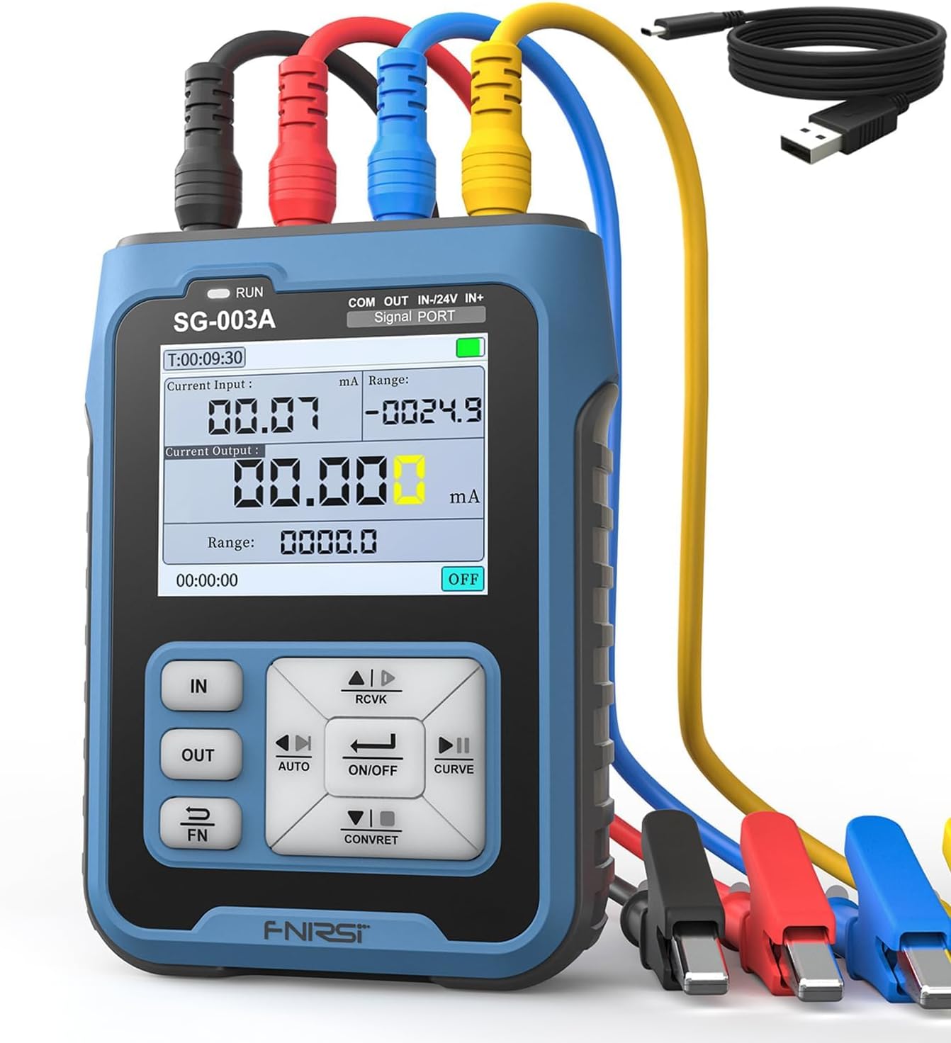 Treedix generátor signálu 4-20 mA kalibrátor 0-10 V simulátor ladění