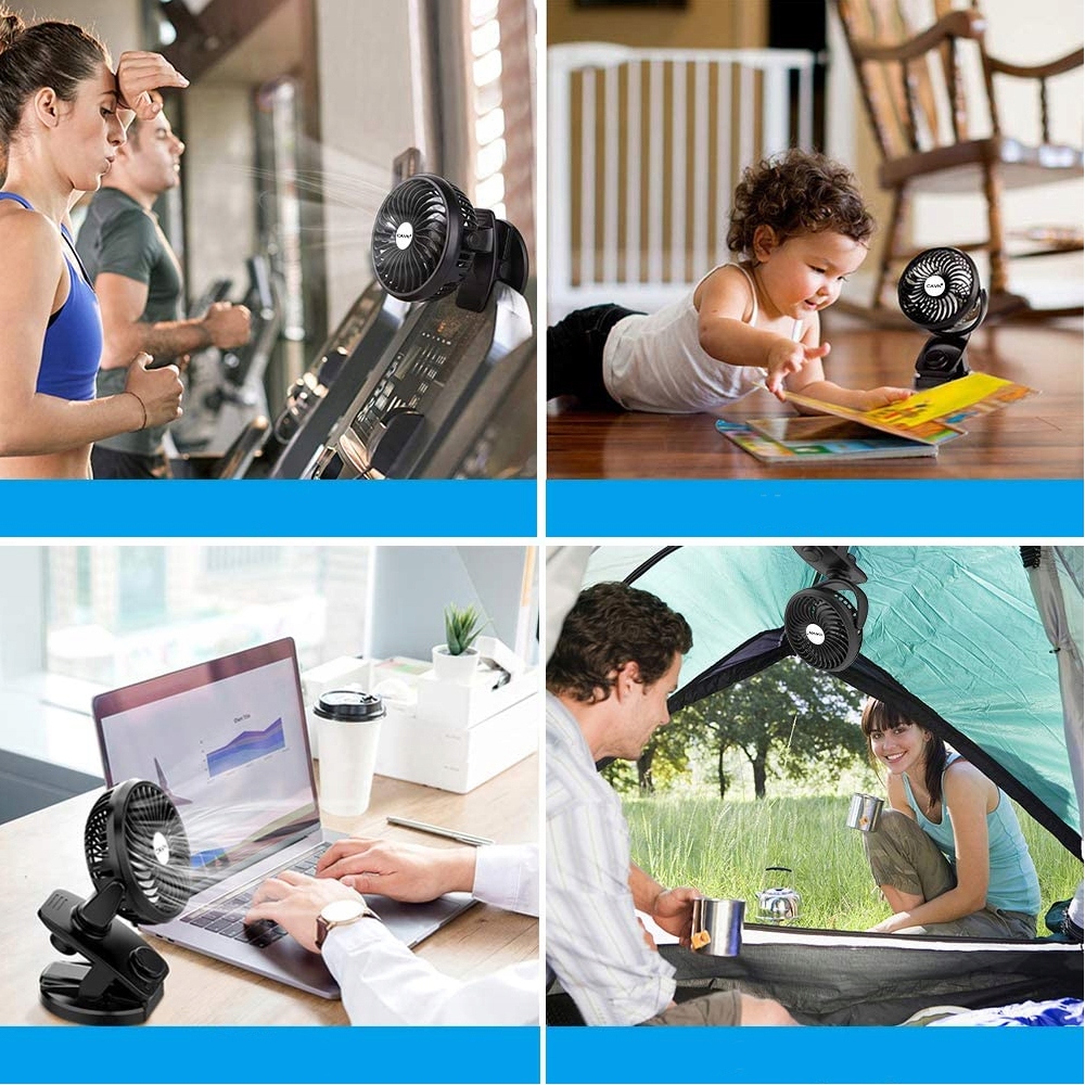 WIATRAK WENTYLATOR SAMOCHODOWY 5V OBROTOWY klips Model 1