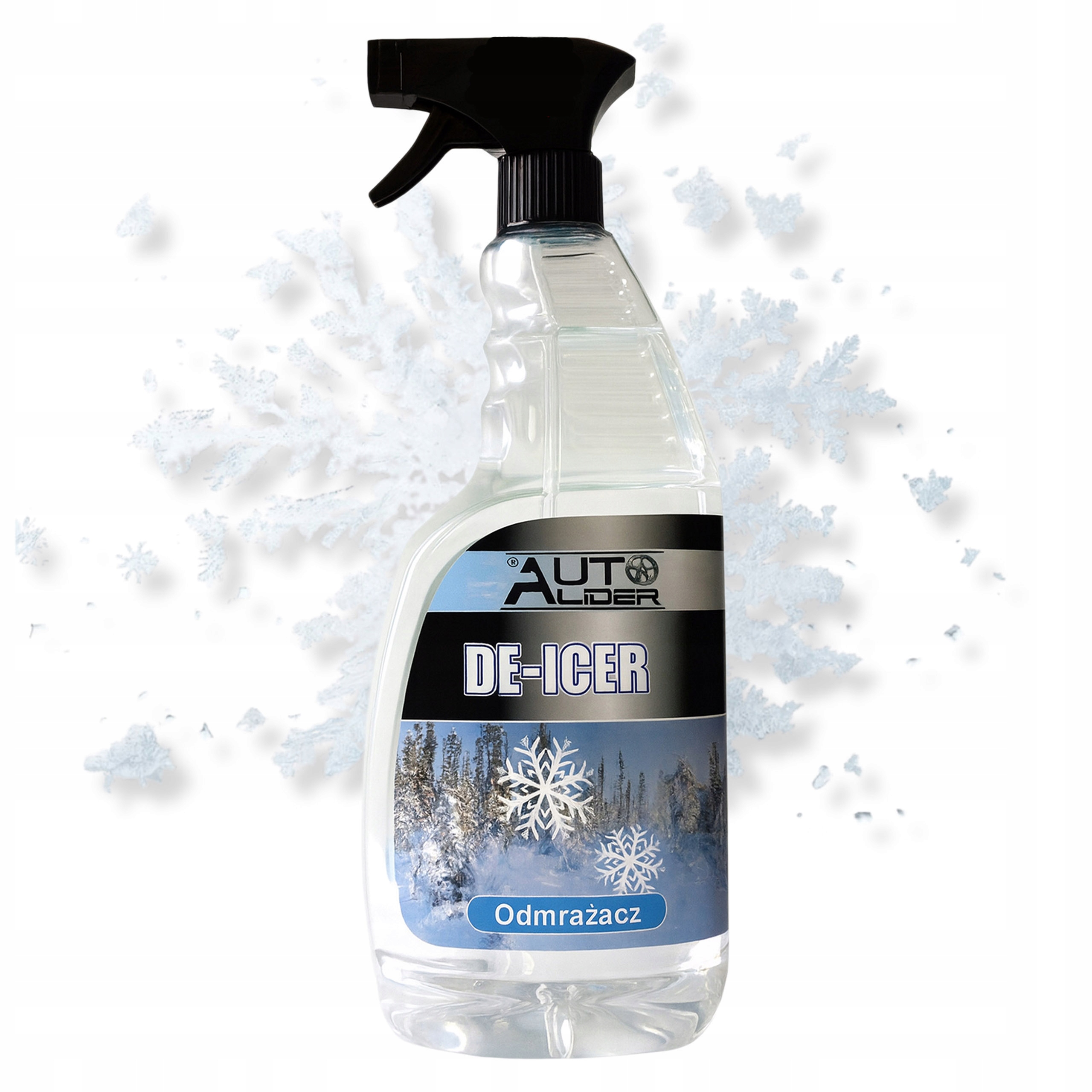 Mocny odmrażacz do szyb skuteczny do odmrażania płyn i atomizer 650 ml
