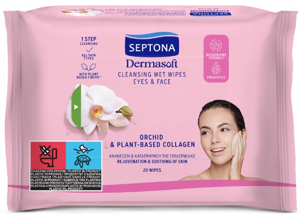 

Septona Dermasoft chusteczki z kolagenem 20 szt.