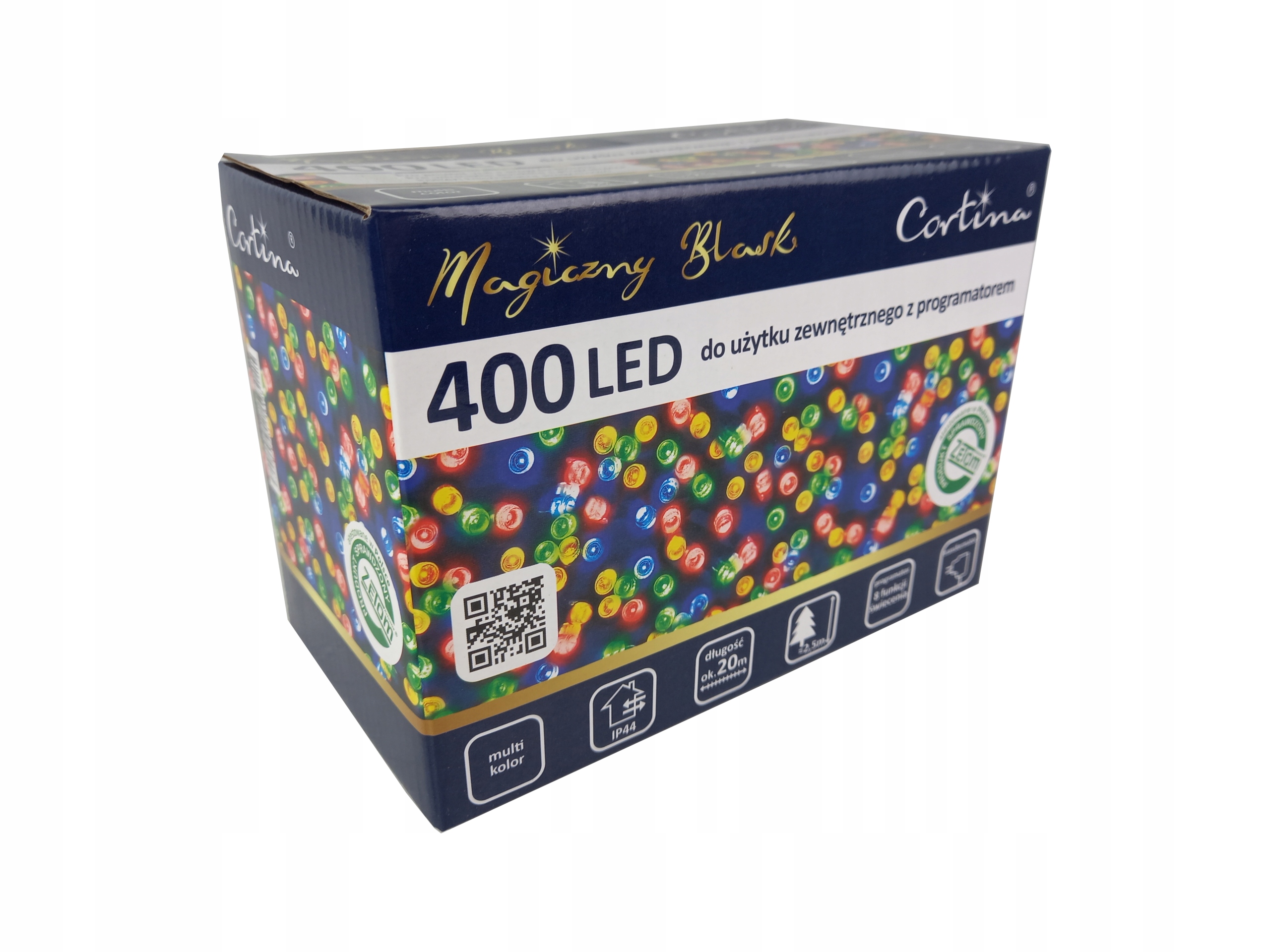 LAMPKI CHOINKOWE 400 LED MULTI PROGRAMATOR ZEWNĘTRZNE/WEWNĘTRZNE IP44
