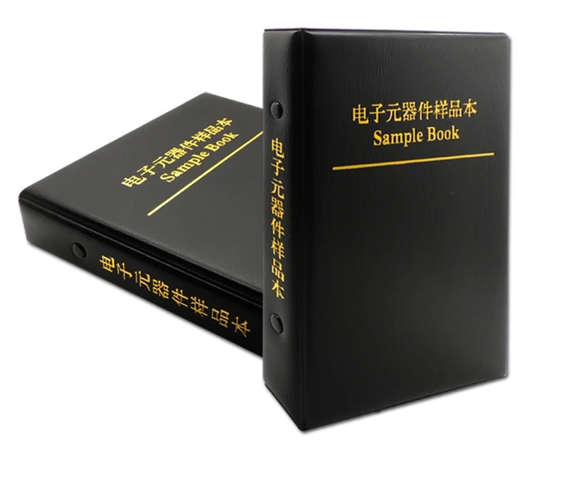 Kniha – sada rezistorů a kondenzátorů Smd 0402 1pF-22uF a 0-10MOhm 016