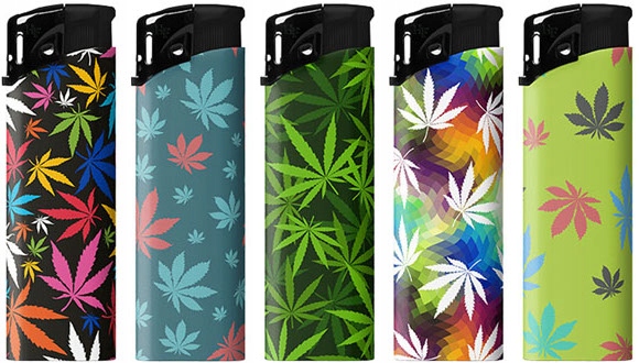

25x Zapalniczka Piezo H.f. z Zaworkiem Leafs 2 Mix