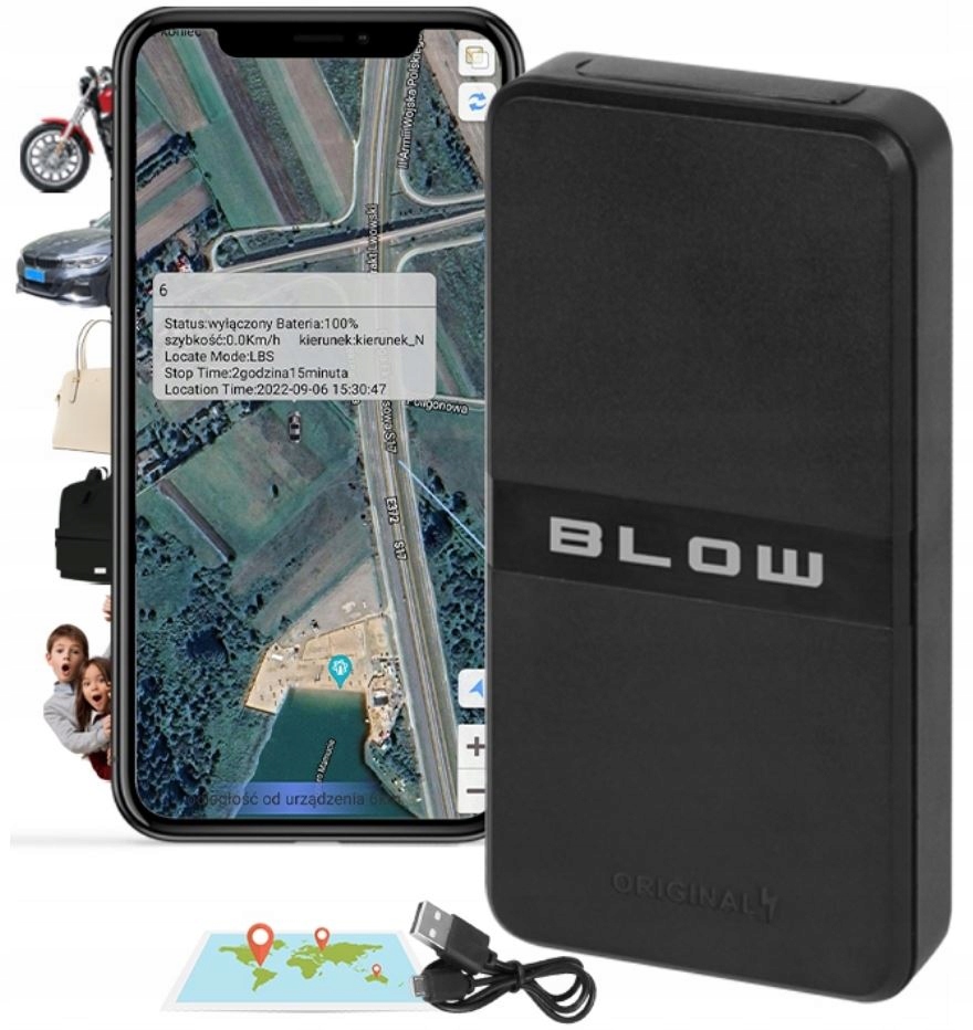 LOKALIZATOR GPS d SAMOCHODU GSM SIM MAGNES 12000mA Rodzaj inny