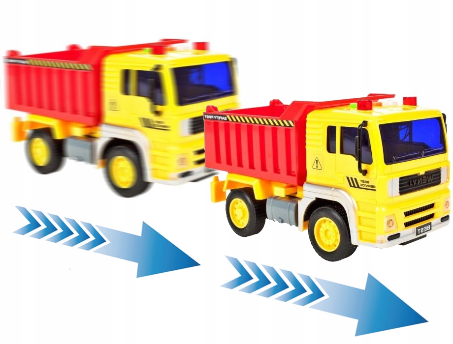 CIĘŻARÓWKA WYWROTKA AUTO NAPĘD ŚWIATŁO DŹWIĘK 1:20 Model AUTO WYWROTKA NAPĘD ŚWIATŁO DŹWIĘK