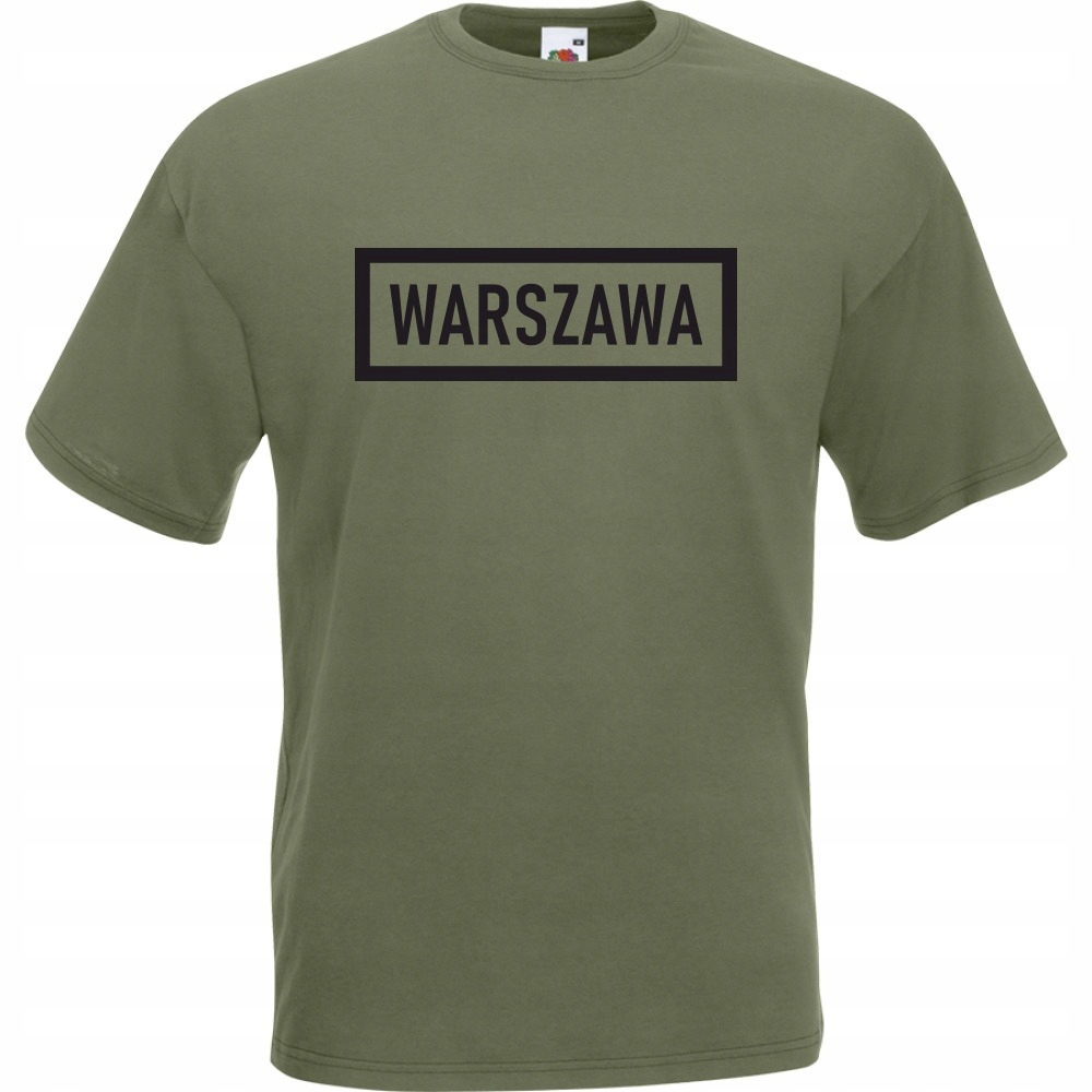 

Koszulka Warszawa stolica Polska S oliwkowa