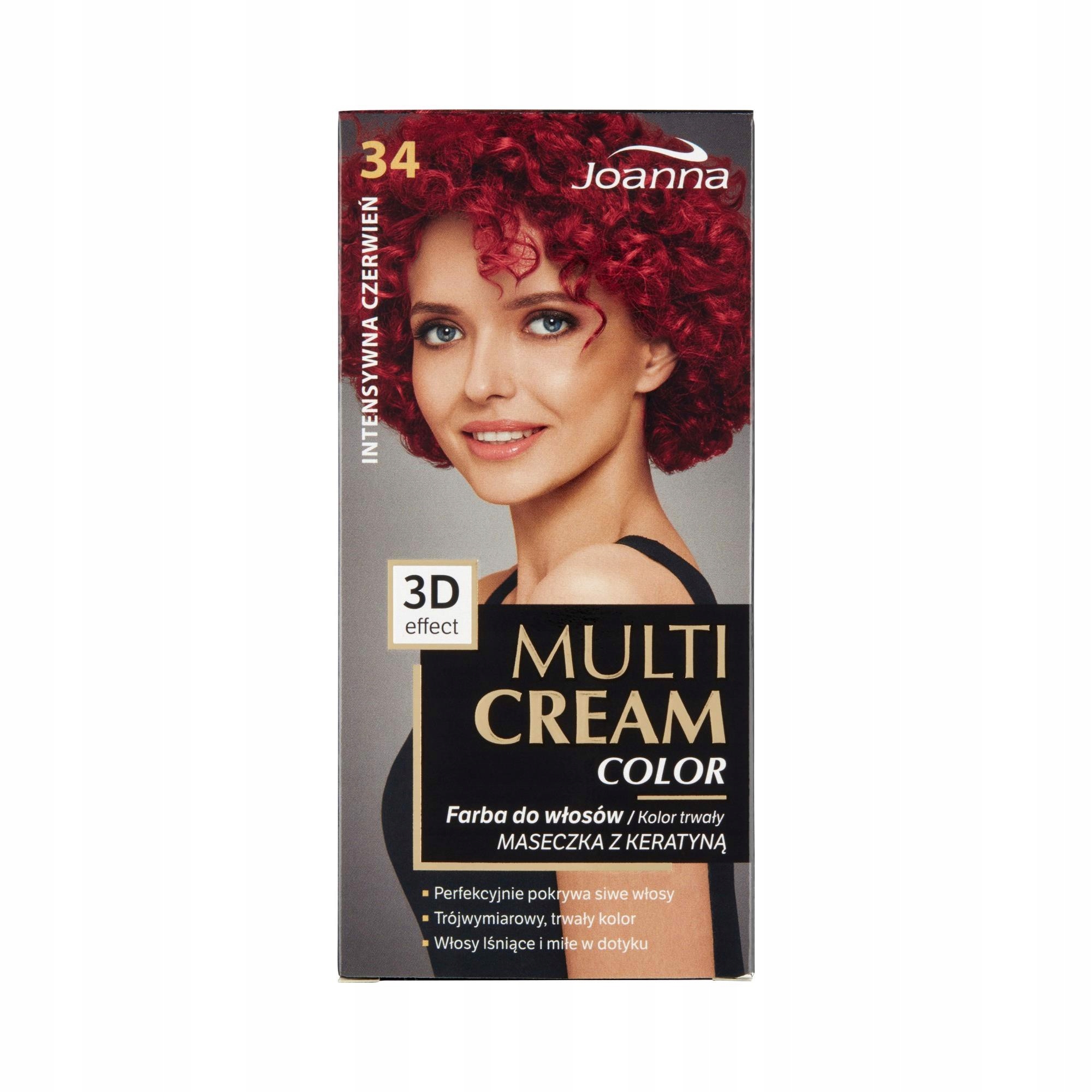 

Joanna Multi Cream color Farba 34 Intensywna czerw