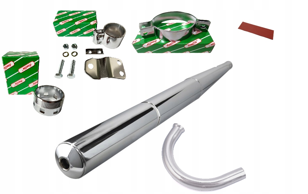 Nový Duells Kompletní Výfukový Komplet Tlumič Mz Ts 250 Mz Ts 250/1