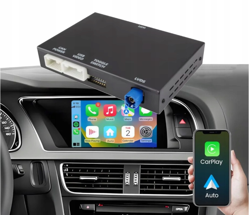 Moduł Carplay Android Auto do Audi A4 B8 Audi A5 8T Audi Q5