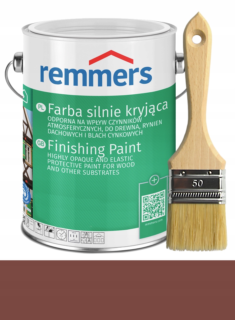 

Remmers Farba kryjąca drewna,domki 5L Czerwonobrąz