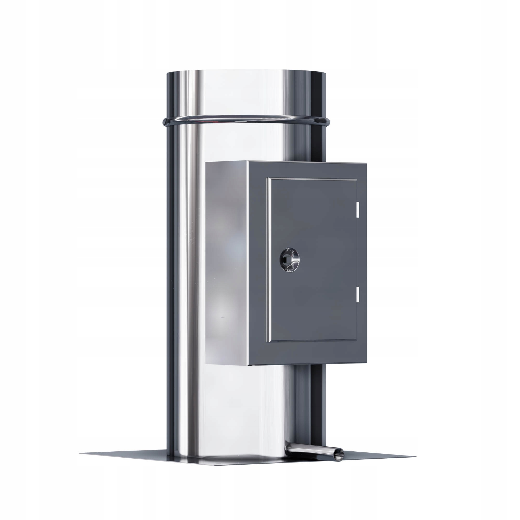 Kzd Izolovaná čistička s deskou dvířka 225 1,0 mm, revizní komín