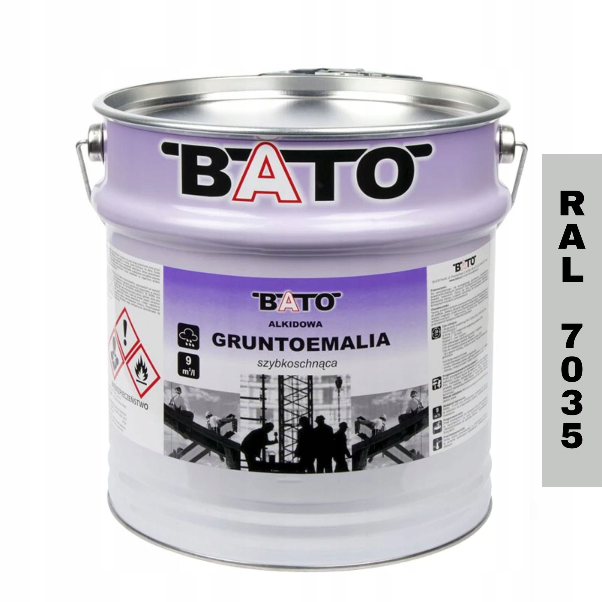 Barva na kov barva na rez Šedá Ral 7035 10L Bato