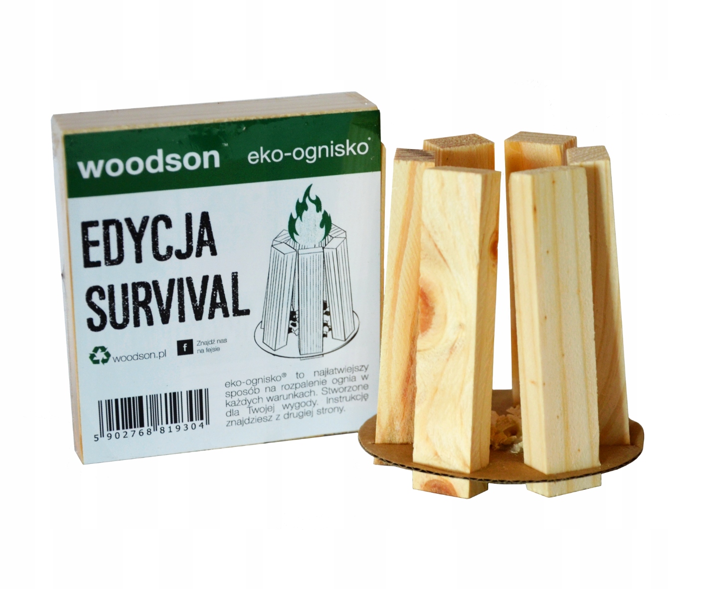 

Woodson Eko Ognisko Survival Rozpałka Grill 1-pak