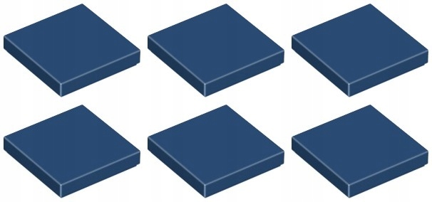 

Lego 3068b Tile Płytka 2x2 niebieska ci (3g) 6 szt