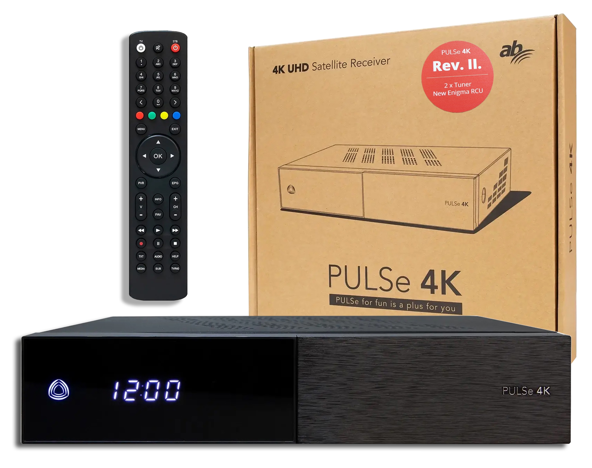 Dekoder DVB-S, DVB-S2 AB-COM PULSe 4K twin