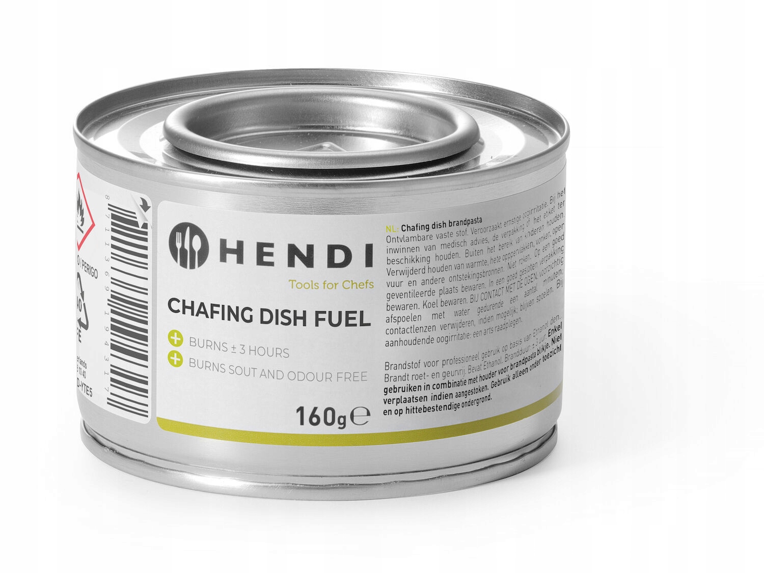 Pasta do pogrzewaczy 160g HENDI czas spalania do 3h Stan opakowania oryginalne