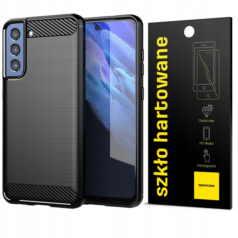 

Etui Pancerne Carbon Do Galaxy S21 Fe +pełne Szkło