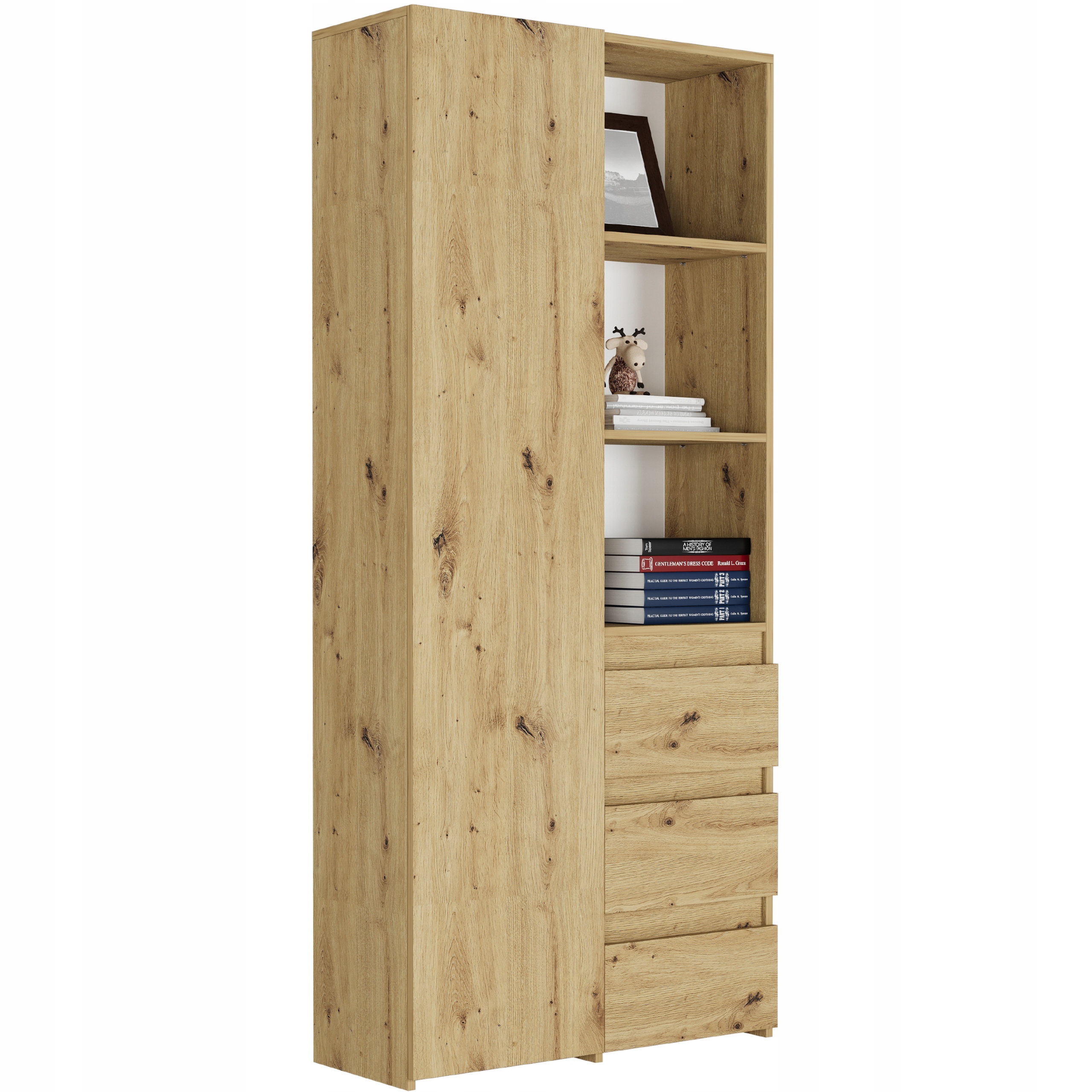 REGAŁ KSIĄŻKI BIUROWY 3 SZUFLADY B-80-S3 ARTISAN