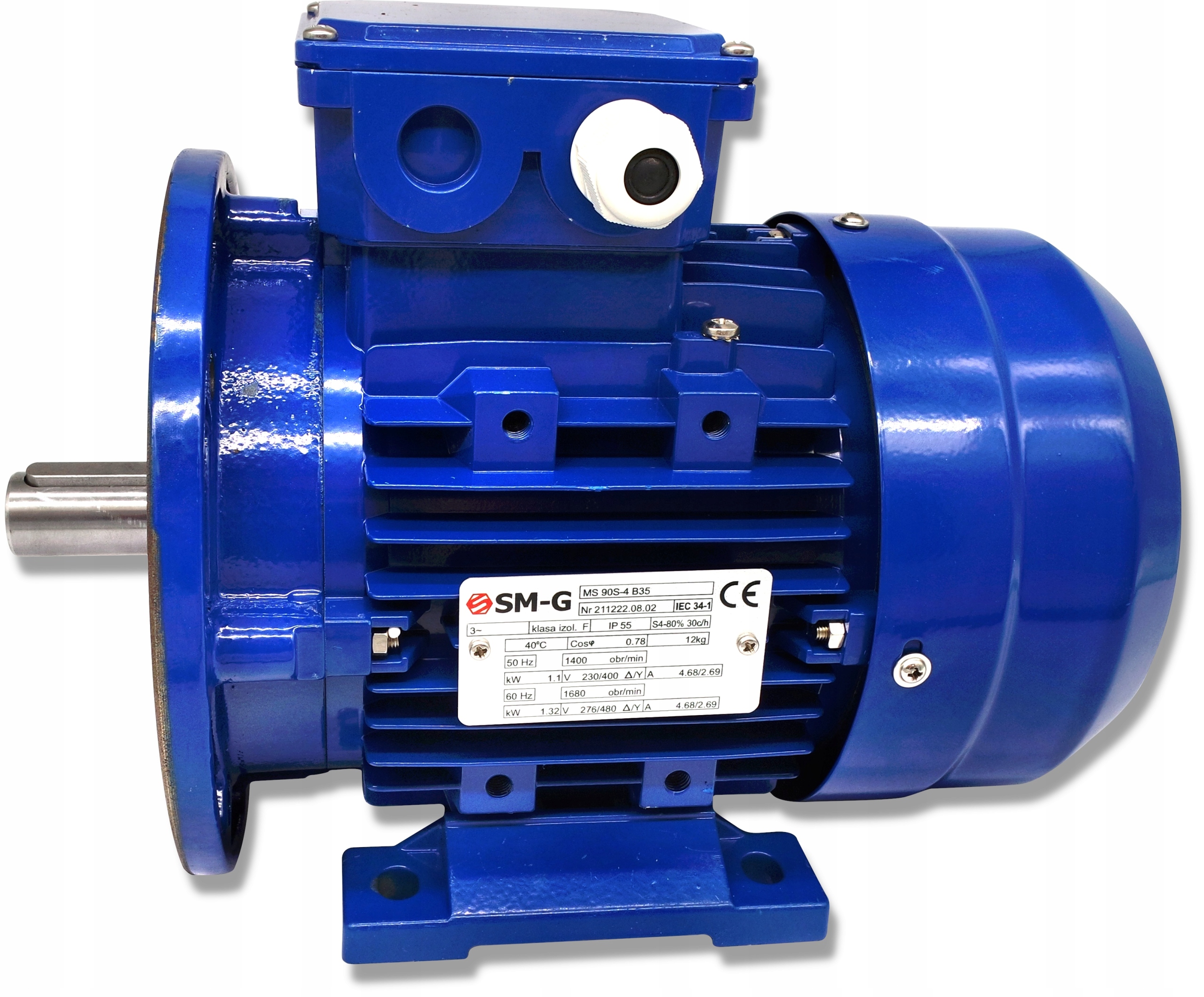 SILNIK Z KOŁNIERZEM 1,1kW 1415obr 3-FAZOWY Producent części SM-G