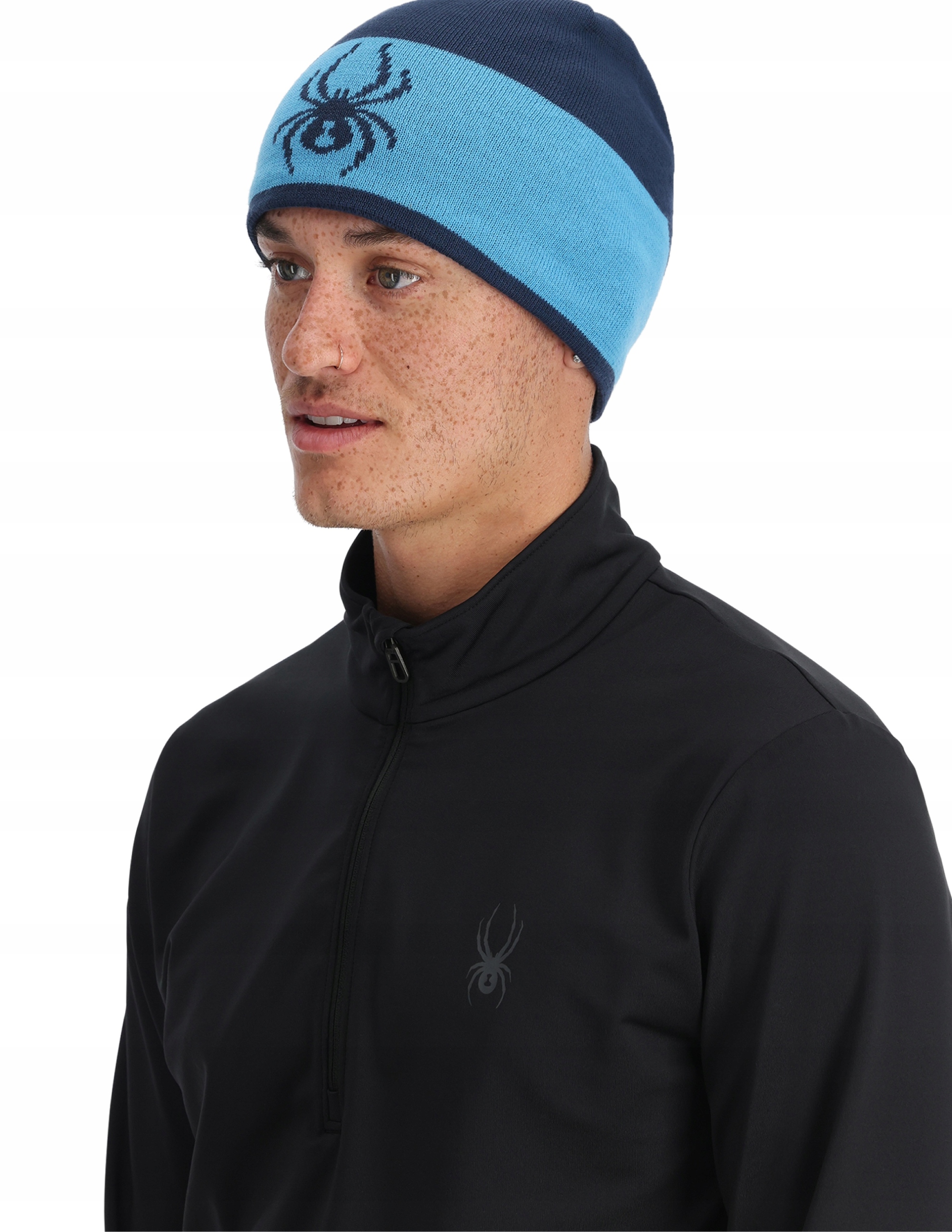 Zimní čepice Spyder Shelby modro-modrá