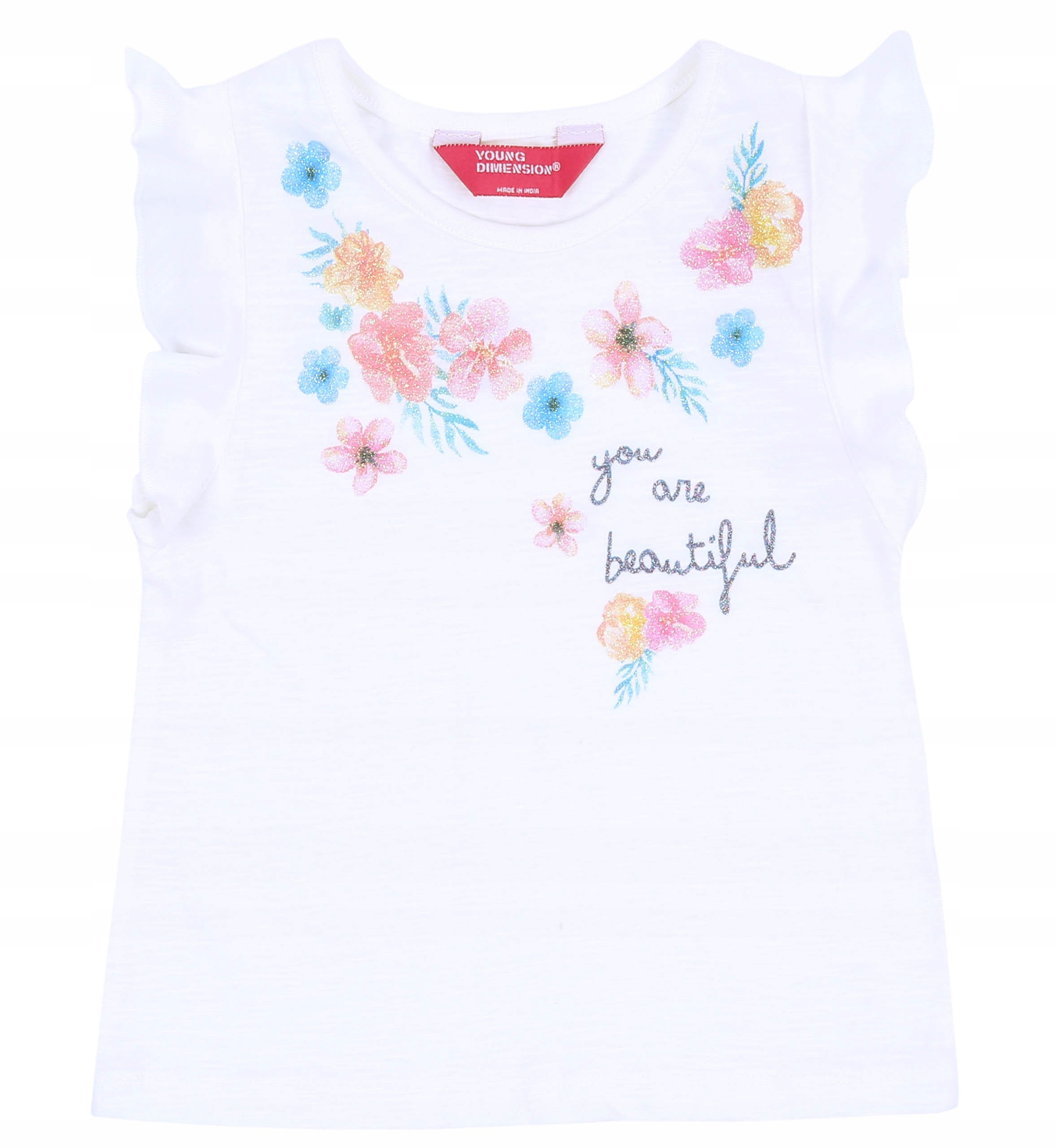 

Biała bluzka z kwiatkami 3-4 lat 104 cm