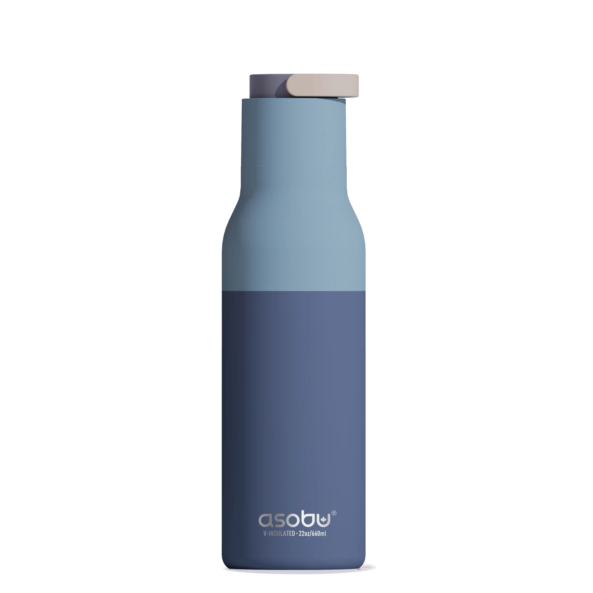 Termoláhev S Brčkem Metro Pastelová Modrá 600 ML Asobu