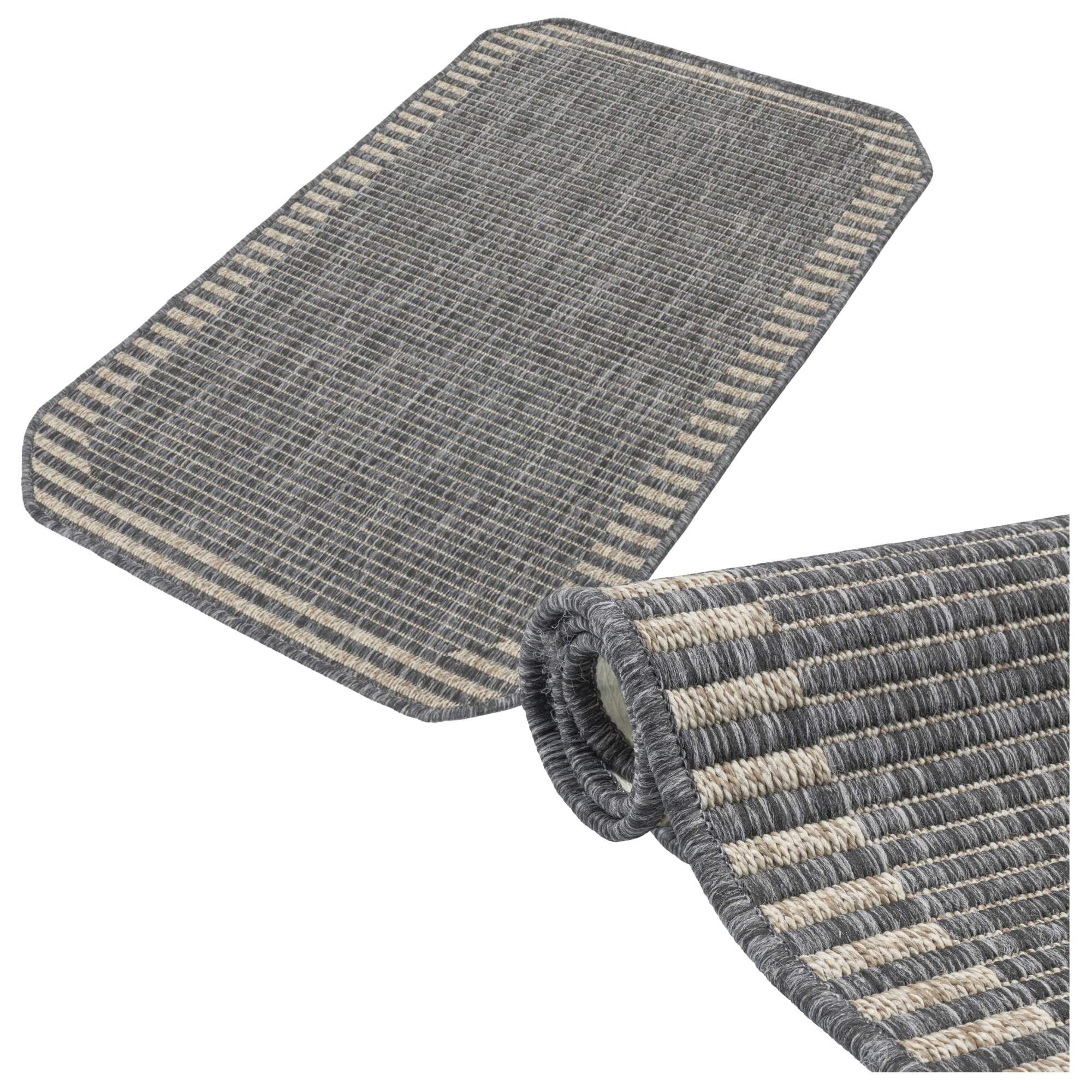 Běhoun do předsíně kuchyně Protiskluzový provázkový 68x114 cm Lze prát