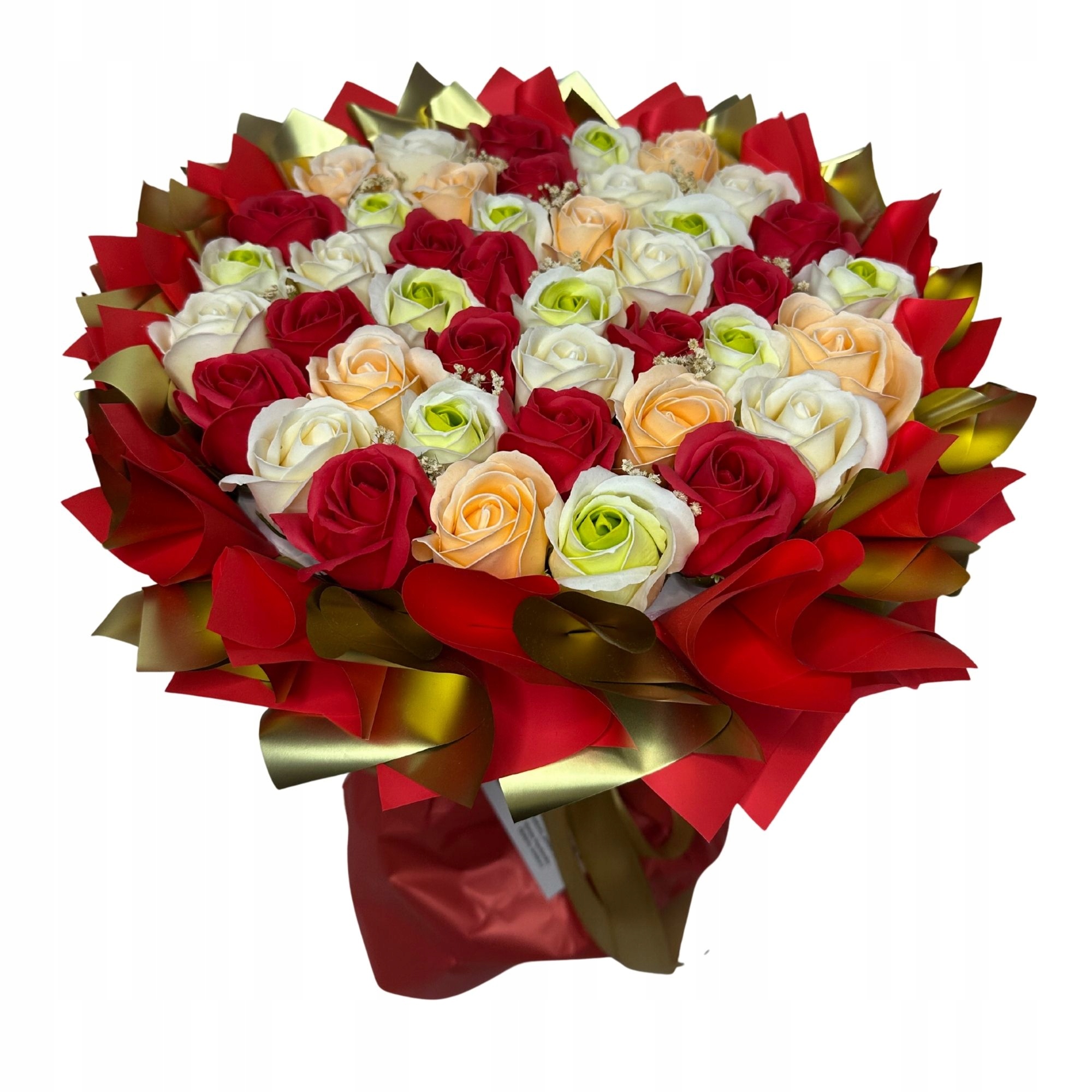 Levně Dárek Kytice Mýdlových Růží Červená Narozeniny Den Babiček Den Žen