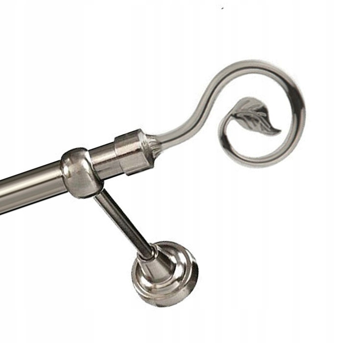 

Gotowy karnisz 190 cm do mieszkania 19 mm srebrny