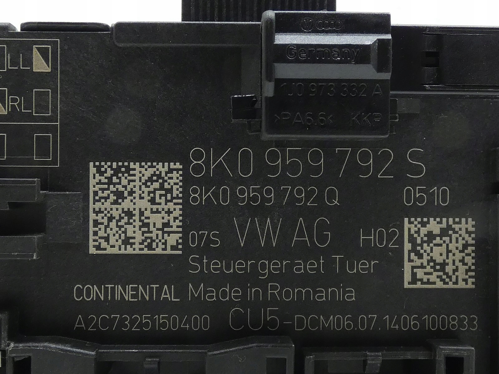 module control unit computer door right front front AUDI A4 B8 8K0959792S