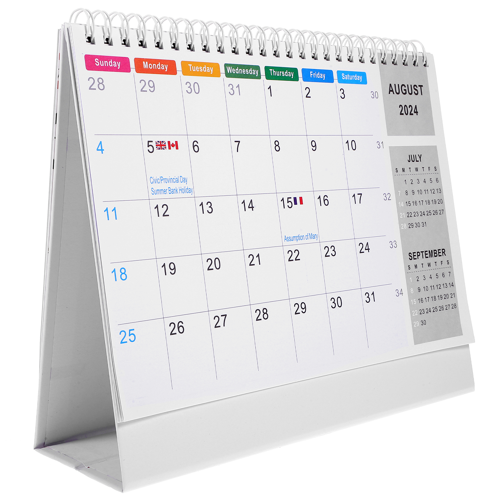 Kalendarz codziennego użytku namiotu Rozmiar A4