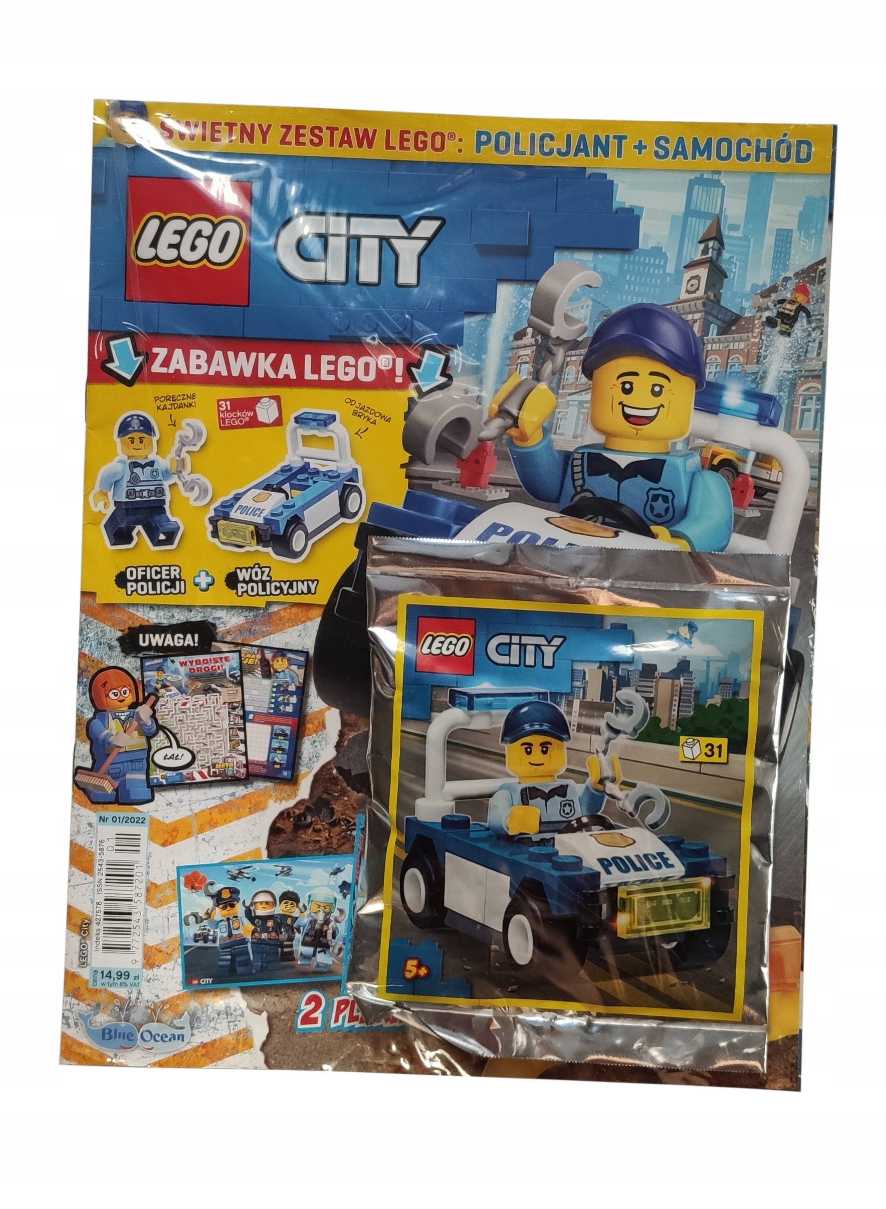 Magazyn LEGO City Minifigure Czasopismo 01/2022 - Oficer policji