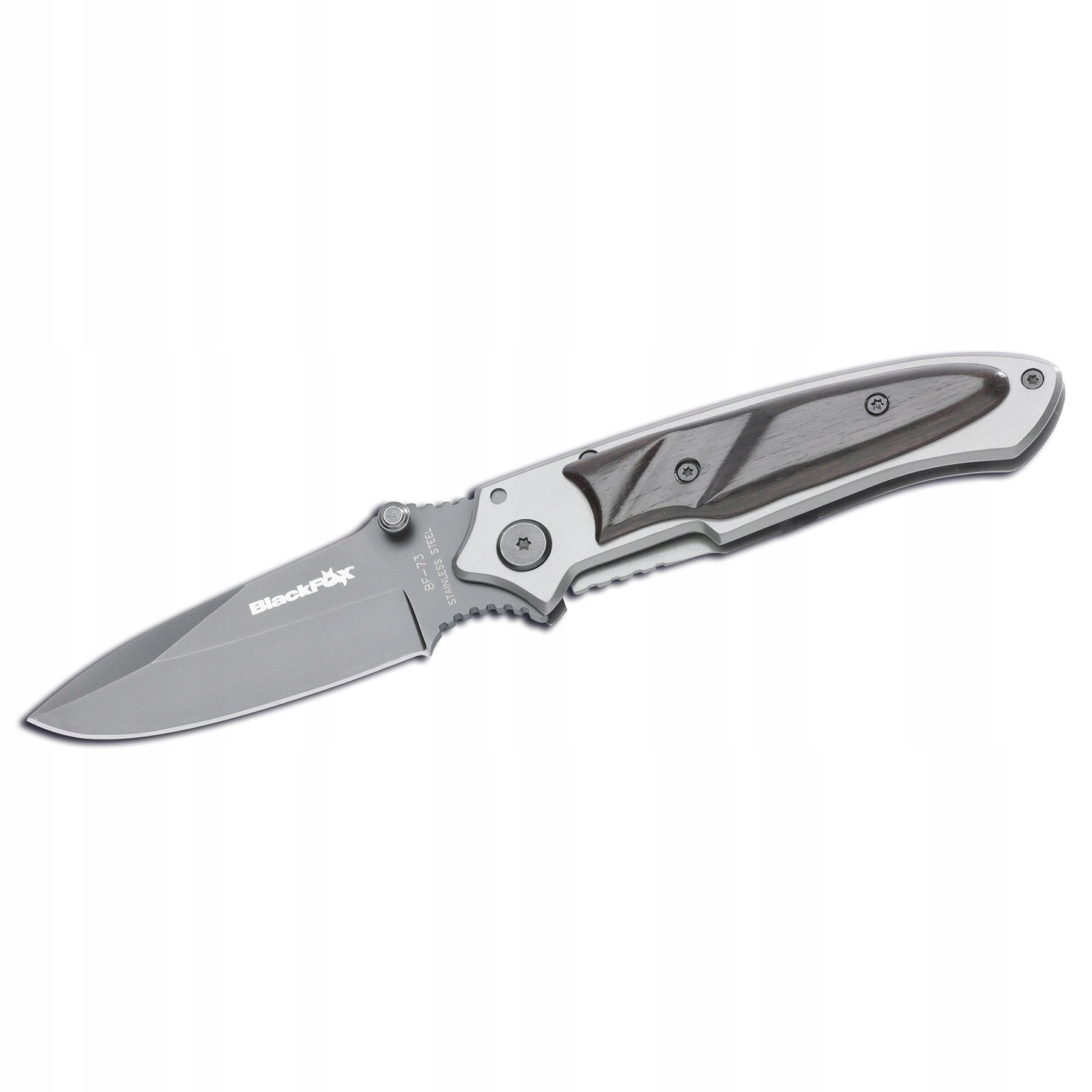 BlackFox Nóż Składany Edc 440 Titanium Spear Point Czarny