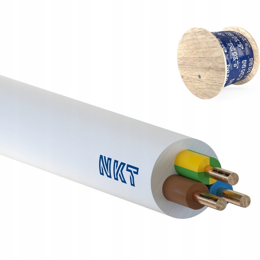 Przewód instalacyjny okrągły drut Ydy 3 x 1,5 Nky 1 szt 25M