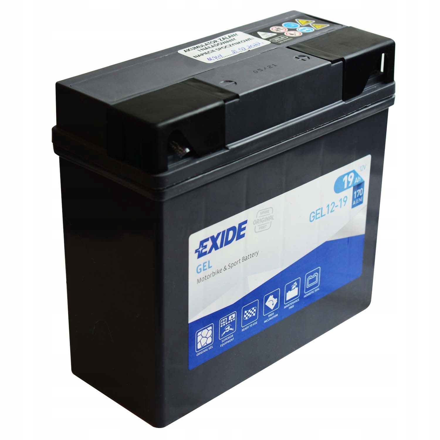 EXIDE gel12-19 51913 12V 19AH 170A гель BMW