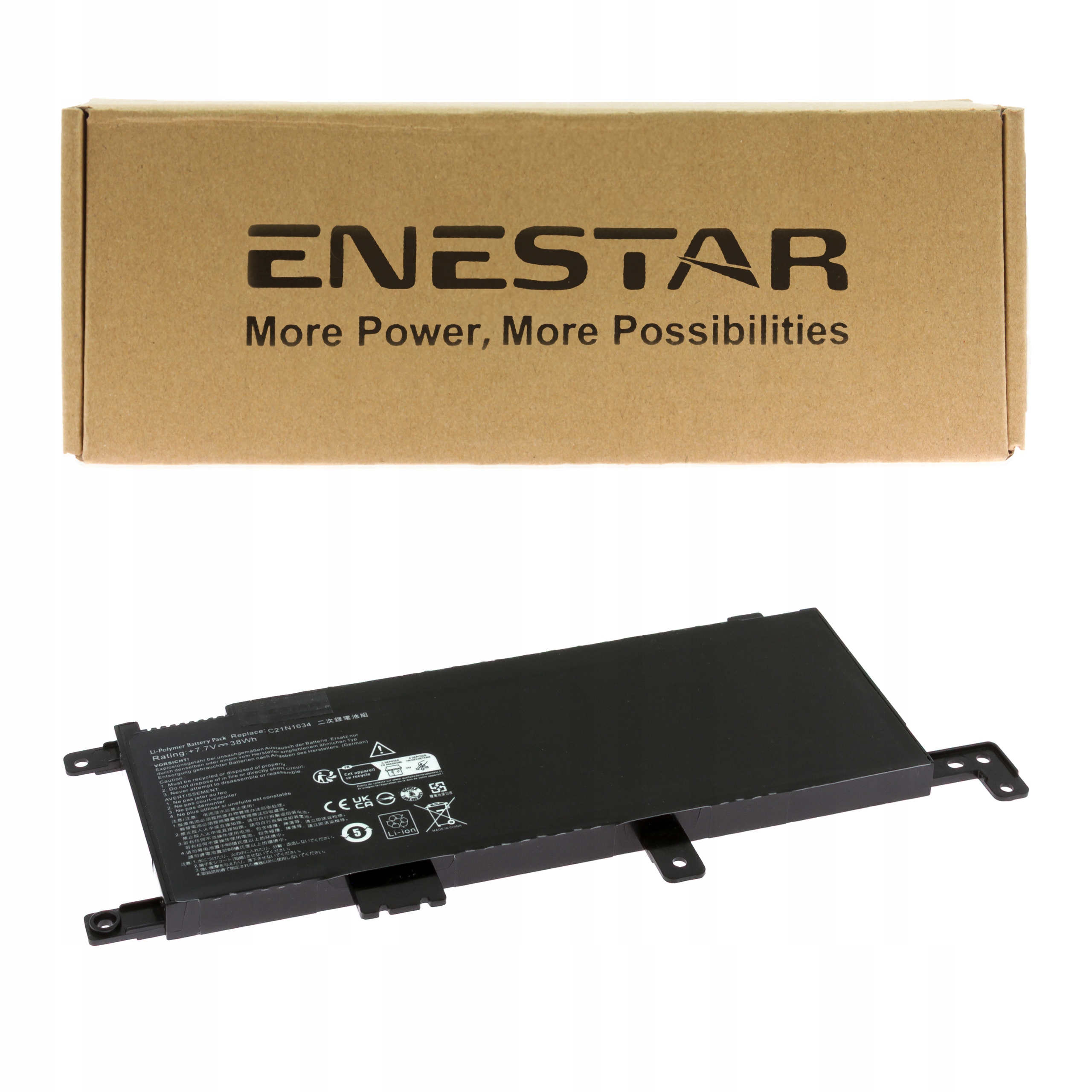 Premium bateria do Asus C21N1634 VivoBook 15 R542UQ X542 X542UF R542U X542U