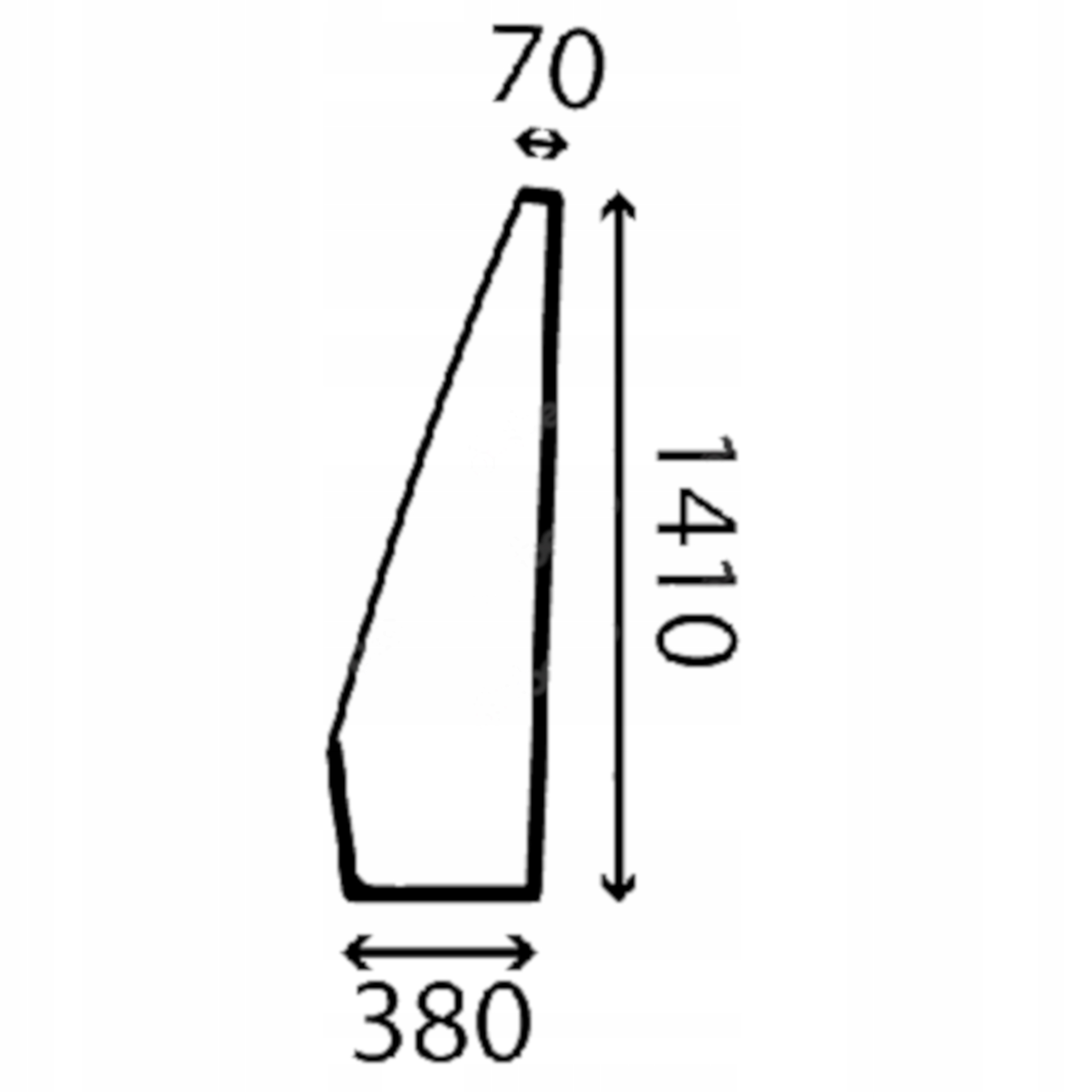 sklo Cat boční přední levé 291-4820