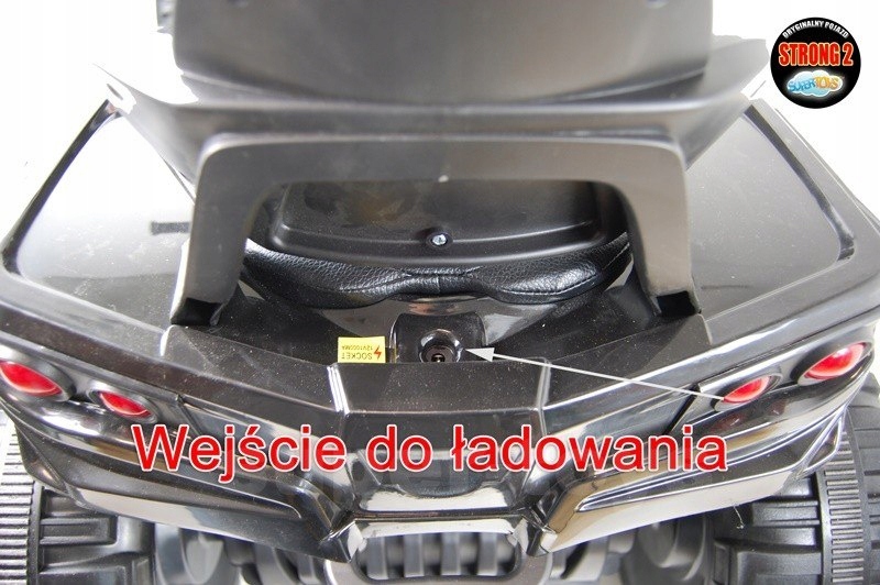 DUŻY QUAD 2x45W MIĘKKIE SIEDZENIE, NA OGROMNYCH PI Prędkość maksymalna 5 km/h