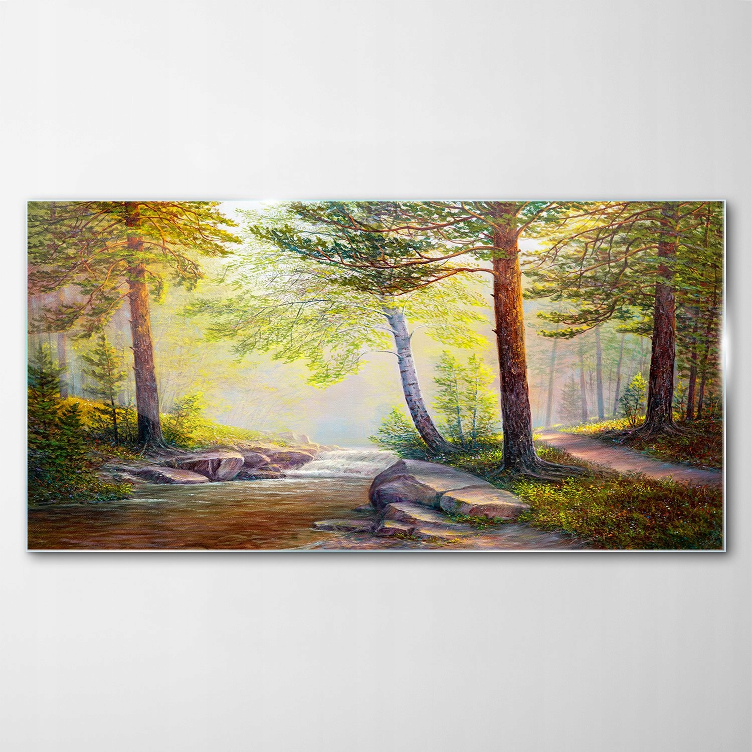 

Obraz na Szkle Dekor Krajobraz Las Drzewa 120x60