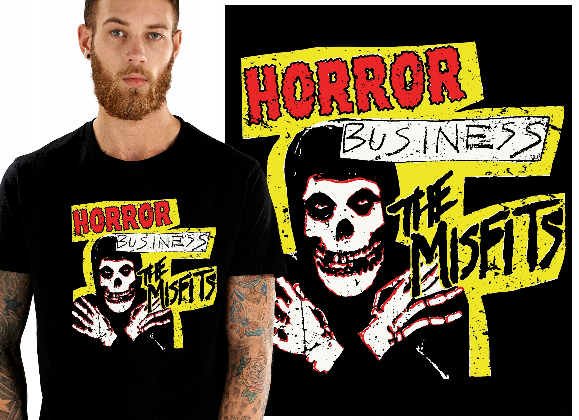 

Misfits Ghost Skull Glenn Koszulka Męska S