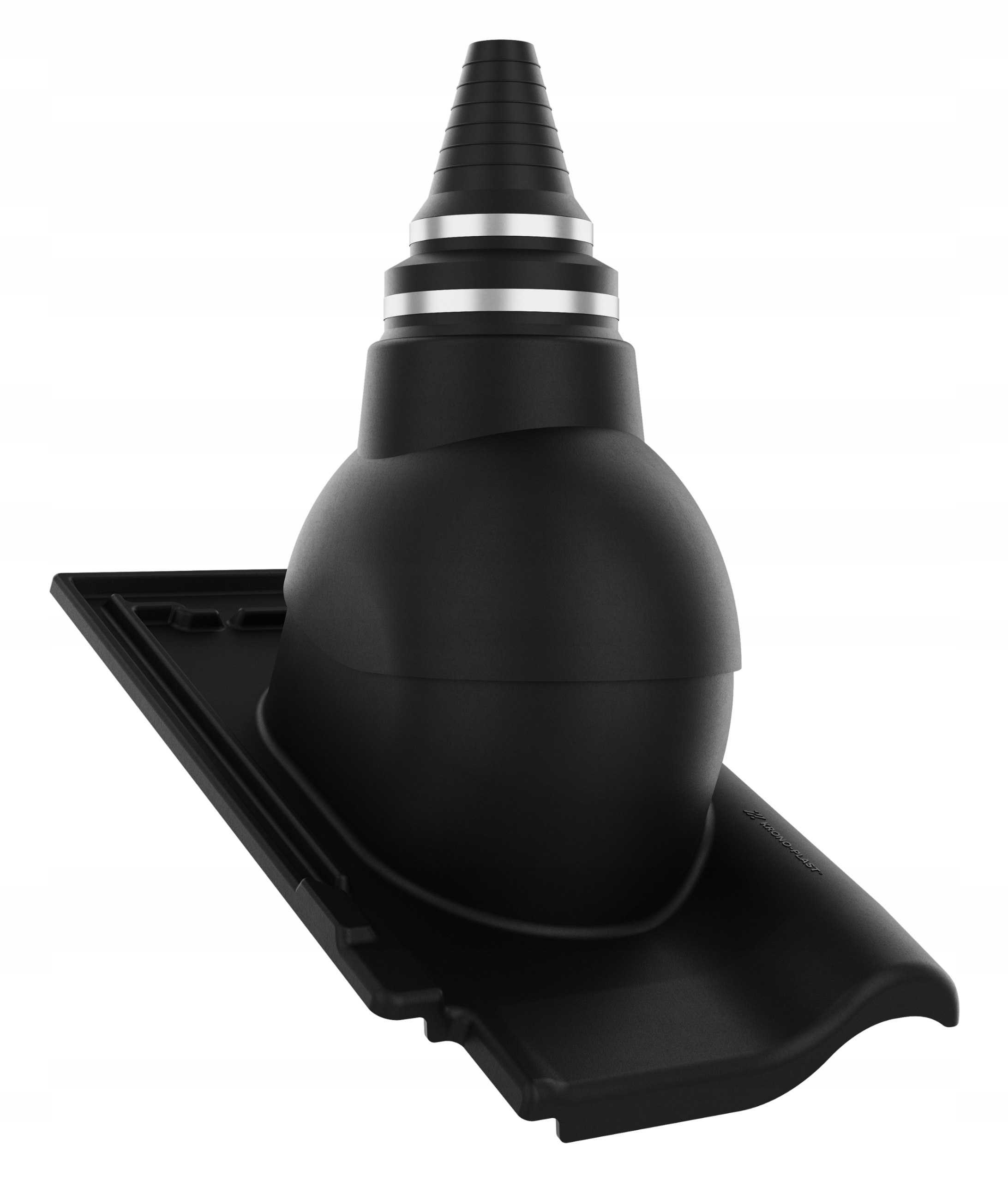 Anténní průchod pro vzduchotěsné střechy Bogen Innovo 12 Hluboko Černý