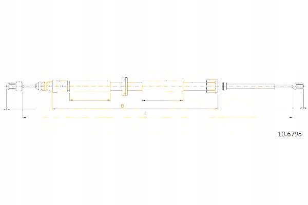 Cofle трос тормоза ручного renault
