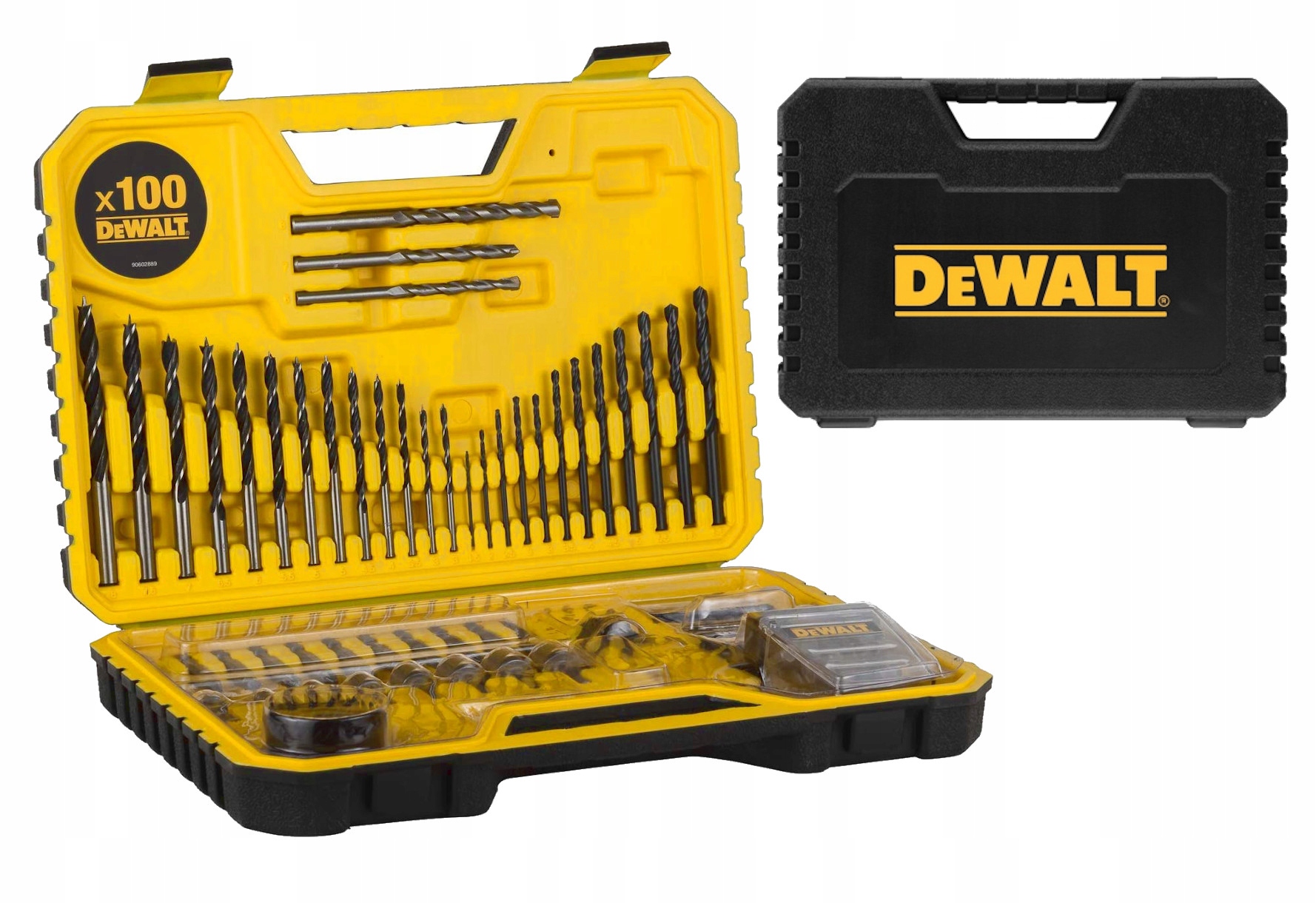 

Duży Zestaw Wierteł do Drewna Bitów Nasadek DeWalt