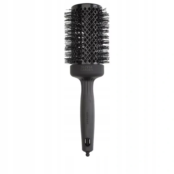 Olivia Garden Blowout Shine Wavy, kartáč na vlasy, černý lak, 55 mm