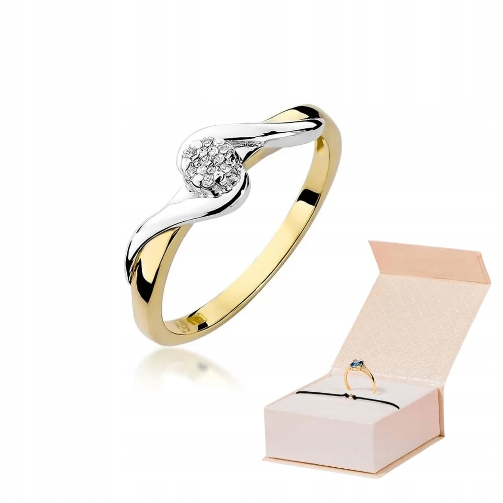 Prstýnek 585 S Briliantem 0,04 ct Zlatý Náramek