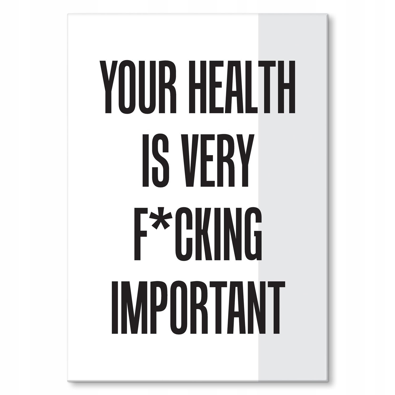 Kovový plakát Zdraví nejdůležitější Dárek 30 x 42 cm