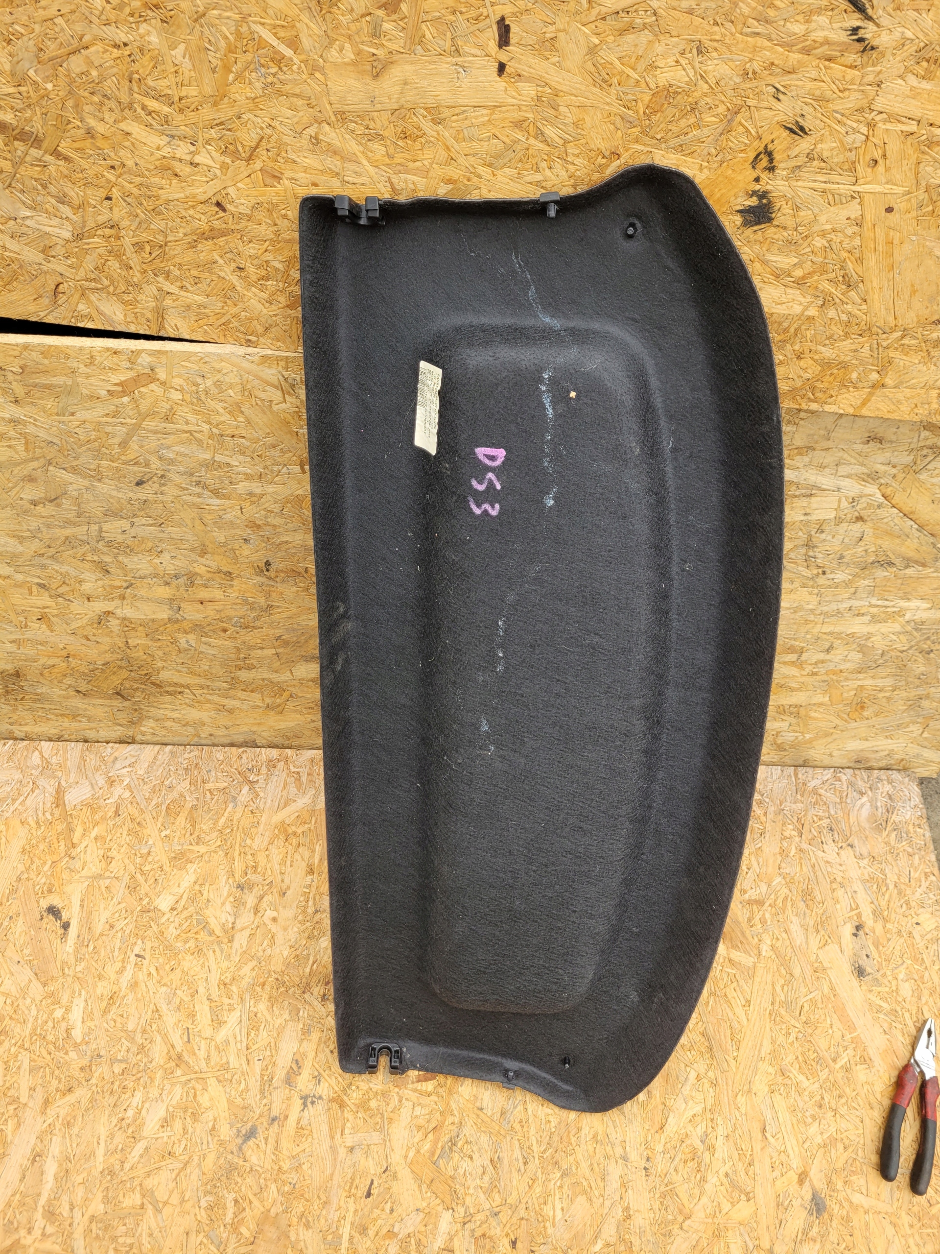 plato boot rear rear part CITROEN DS3 and
